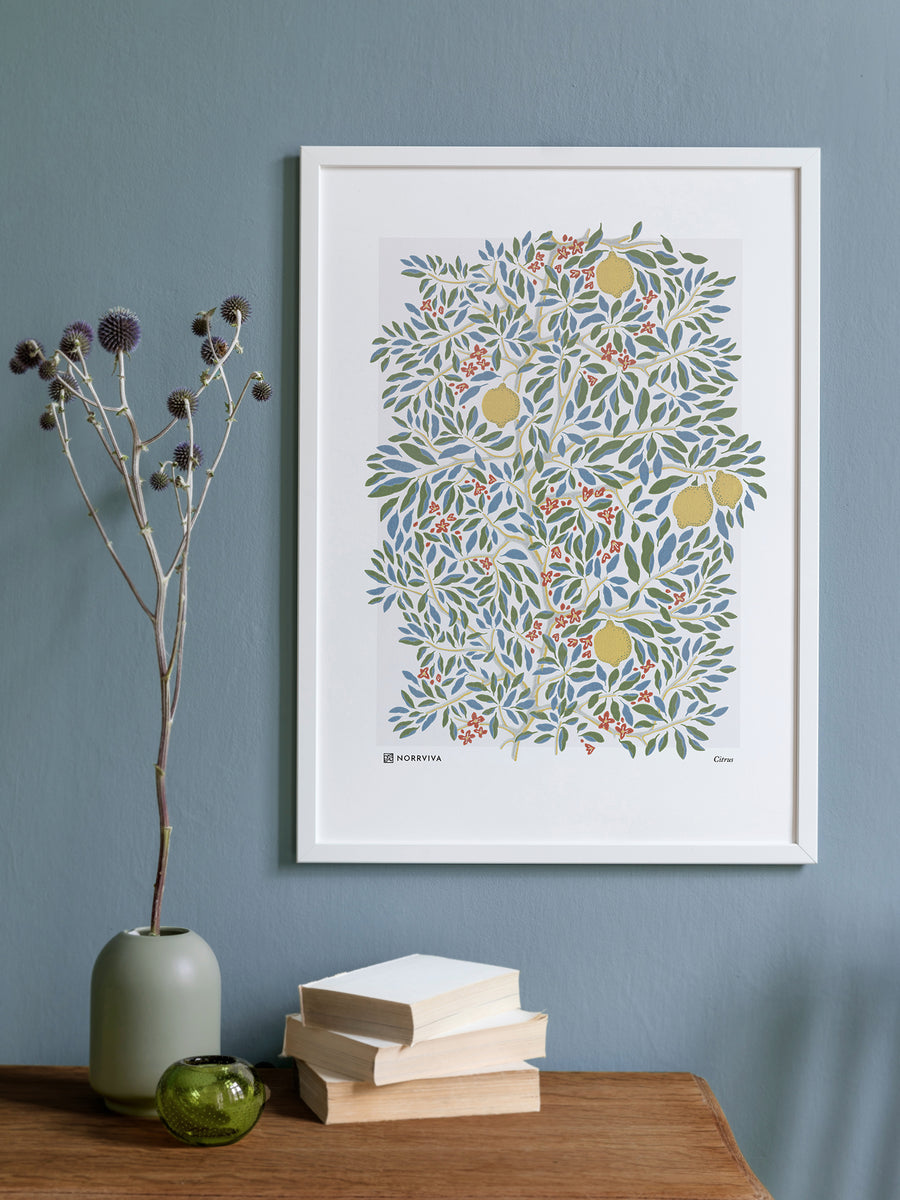 Norrviva Citrus Vibrant Bloom Art Print