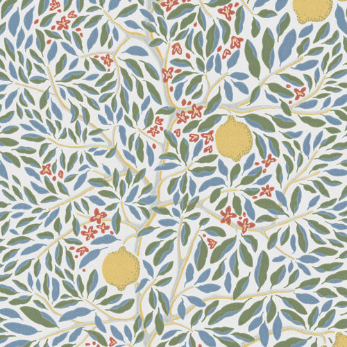 Citrus Vibrant Bloom wallpaper sample – A4 swatch by Norrviva