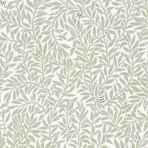 Serpentin Moss Green wallpaper bobbin – sample roll by Norrviva