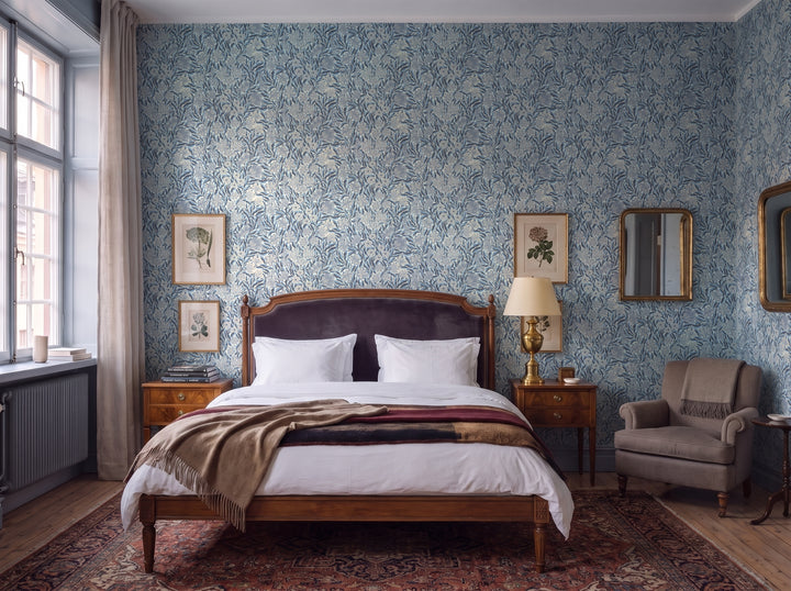 Bedroom wallpaper: patterns you can sleep with