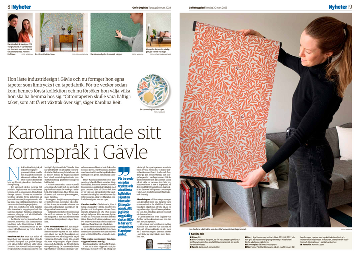 Norrviva in Gefle Dagblad March 30, 2023
