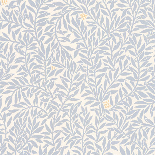 Serpentin Sunny Blue wallpaper sample – A4 swatch by Norrviva